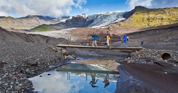 Wandern am Gletscher Virkisjökull