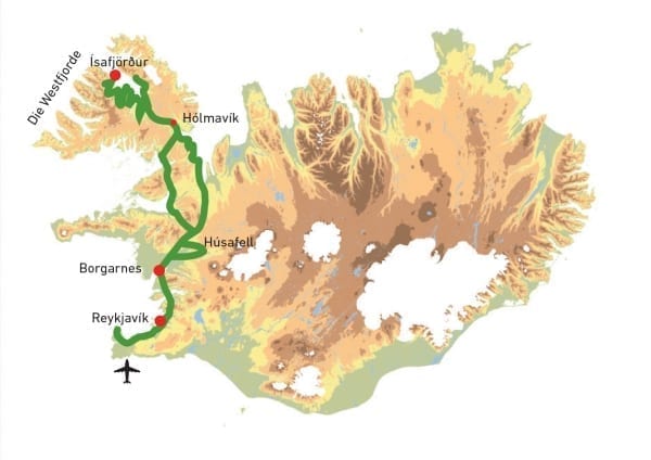 2020 Kort Nordlichter in den Westfjorden | Gruppenreise | Individualreise